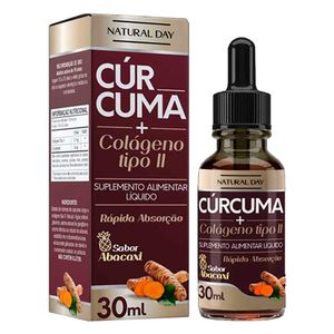 Cúrcuma com colágeno Tipo II 30ml Sabor Abacaxi- Belnut