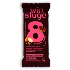 Barra de proteína Sabor Chocolate com Amêndoas 54g - Winstage