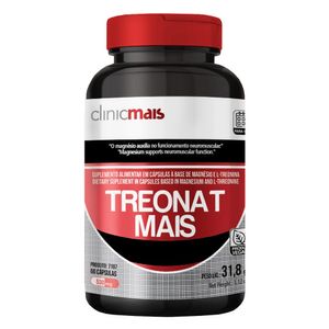 Treonat Mais - Magnésio Treonato (530mg) 60 Cápsulas - Chá Mais