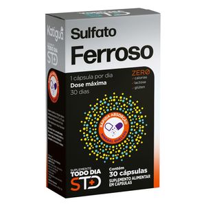 Sulfato Ferroso (500mg) 30 cápsulas - Katiguá