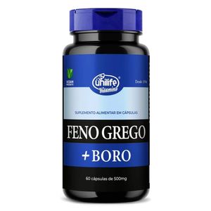 Feno Grego com Boro (500mg) 60 Cápsulas - Unilife