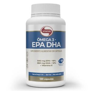 Omega 3 EPA DHA Certificado Internacional 120 Cápsulas - Vitafor