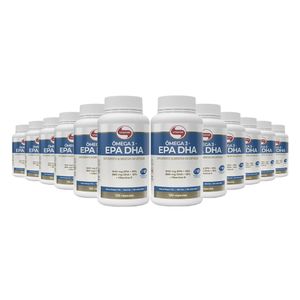 Caixa 12x Ômega 3 EPA DHA Certificado Internacional 120 Cápsulas - Vitafor