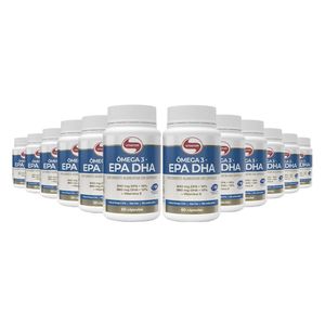 Caixa 12x Ômega 3 EPA DHA Certificado Internacional 60 Cápsulas - Vitafor