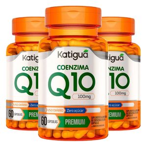 Kit 3x Coenzima Q10 Premium (Ubiquinona 50mg) 60 Cápsulas - Katiguá