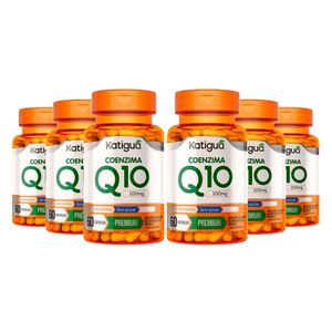 KIt 6x Coenzima Q10 Premium (Ubiquinona 50mg) 60 Cápsulas - Katiguá