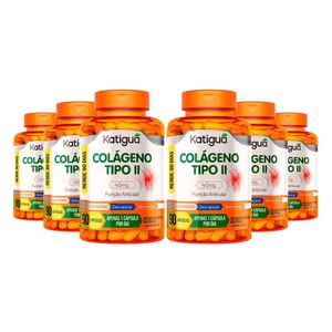 Kit 6x Colágeno Tipo II (40mg) 90 Cápsulas - Katiguá