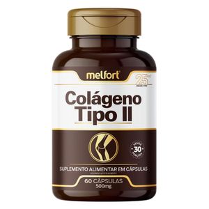 Colágeno Tipo II 500mg 60 Cápsulas - Melfort