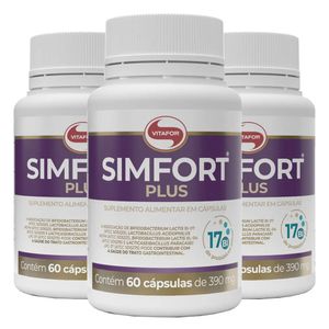 Kit 3x Simfort Plus (Mix Probióticos) 60 Cápsulas - Vitafor