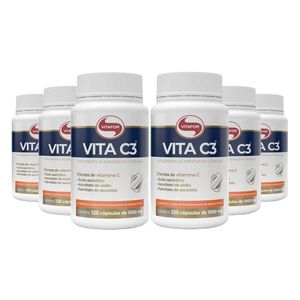 Kit 6x Vita C3 (1000mg) 120 Cápsulas - Vitafor