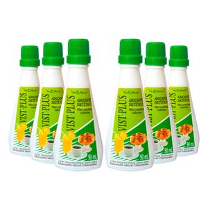 Kit 6x Vist Plus (Adoçante Dietético Líquido) 90ml - Vitalab