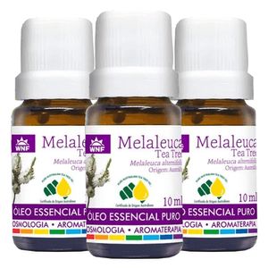 Kit 3x Óleo Essencial Melaleuca (Tea Tree) 10ml - Wnf