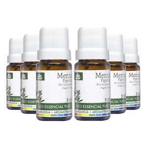 Kit 6x Óleo Essencial Menta Piperita 5ml - Wnf