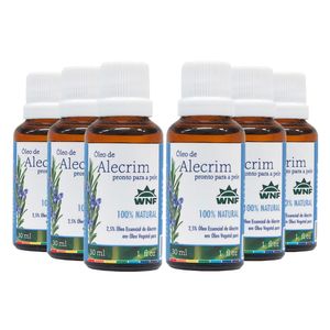 Kit 6x Óleo Essencial 2,5% Alecrim pronto para pele 30ml - Wnf