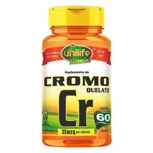 Cromo Quelato (Cr) 60 Cápsulas Vegetarianas - Unilife