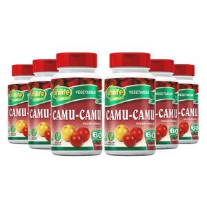 Kit 6x Camu-Camu (500mg) 60 Cápsulas Vegetarianas- Unilife