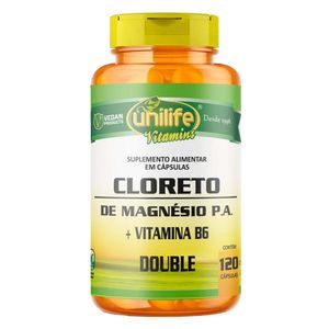 Cloreto de Magnésio PA + Vitamina B6 (810mg) 120 Cápsulas Vegetarianas - Unilife