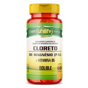 Cloruro de Magnesio PA + Vitamina B6 (810mg) 60 Cápsulas Vegetarianas - Unilife