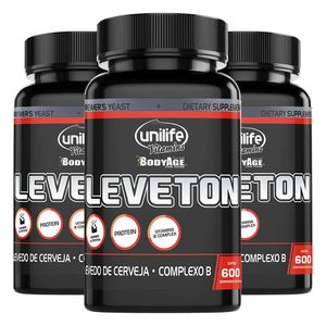 Kit 3x Leveton (450mg) Complexo B 600 Comprimidos - Unilife