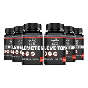 Kit 6x Leveton (450mg) Complexo B 600 Comprimidos - Unilife