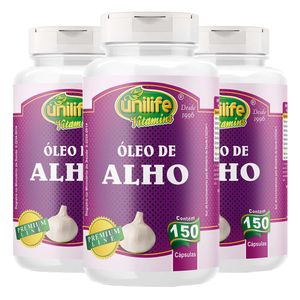 Kit 3x Óleo de Alho (250mg) 150 Cápsulas - Unilife