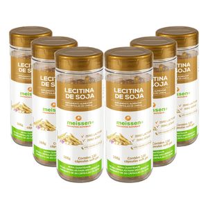 Kit 6x Lecitina de Soja (1000mg) 120 Cápsulas - Meissen