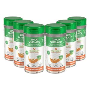 Kit 6x ZINCO QUELATO (28MG) 60 CÁPSULAS - MEISSEN