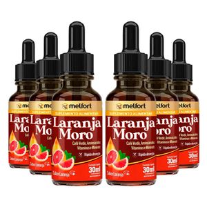 Kit 6x Laranja Moro em Gotas 30ml - Melfort