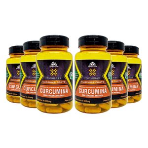 Kit 6x Turmerax - Cúrcuma Orgânica (130mg de Curcumina) 60 Cápsulas - Kampo de Ervas