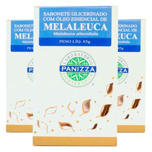 Kit 3x Sabonete Glicerinado de Melaleuca 85g - Panizza