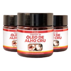 Kit 3x Óleo de Alho Crú (250mg) 100 Cápsulas - Naturalis