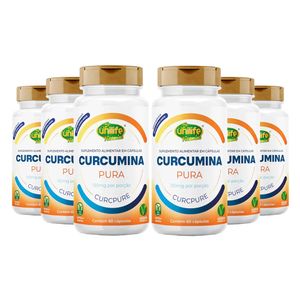 Kit 6x Curcumina Pura (450mg) 60 Cápsulas - Unilife