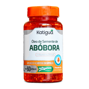 Óleo de Semente de Abóbora com Vitaminas (500mg) 60 Cápsulas - Katiguá