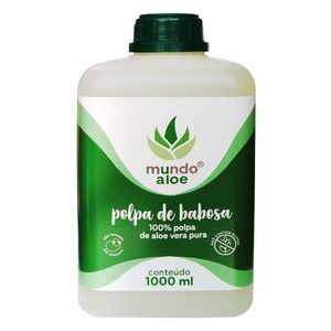 Pulpa de Aloe (100% Pura Pulpa de Aloe Vera) 1000ml - Mundo Aloe