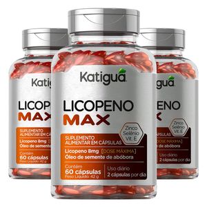 Kit 3x Licopeno Max (1000mg) 60 Cápsulas - Katiguá