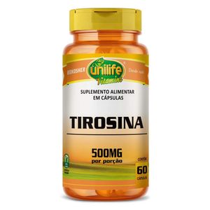 Tirosina (500mg) 60 Cápsulas - Unilife