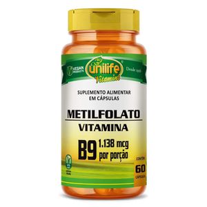 Vitamina B9 Metilfolato 60 Cápsulas - Unilife