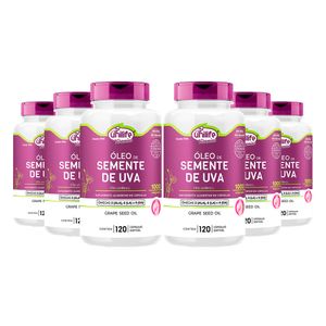 Kit 6x Óleo de Semente de Uva 120 Cápsulas - Unilife