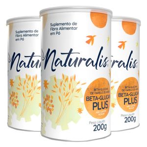 Kit 3x Beta Glucan Plus - Salvado De Avena 200g - Naturalis