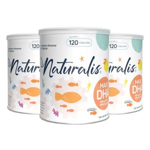 Kit 3x Maxi DHA (1000mg) 120 Cápsulas - Natural