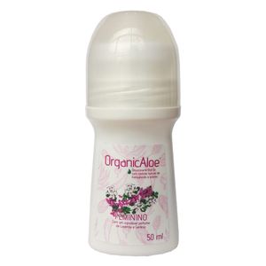 Desodorante Roll On (c/ babosa) Feminino Perfume de Lavanda e Gerânio 50ml - Mundo Aloe