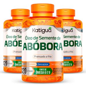 Kit 3x Óleo de Semente de Abóbora 120 Cápsulas - Katiguá