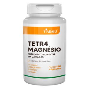 Tetra Magnésio 60 Cápsulas - Tiarajú