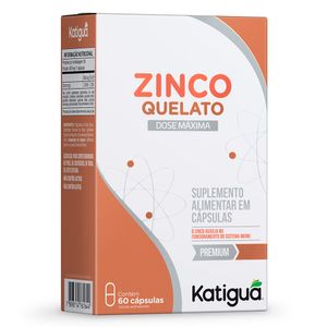 Quelato de Zinc 60 Cápsulas - Katiguá