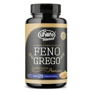 Feno Grego Premium (410mg) 120 Cápsulas - Unilife
