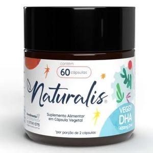 Óleo de Algas Ômega-3 Veggy DHA Vegano 60 Cápsulas - Naturalis