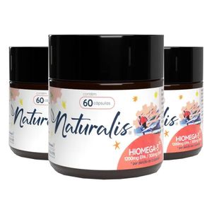 Kit 3x Hiomega-3 Super Omega 60 cápsulas - Natural