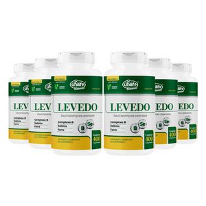 Kit 6x Levedo de Cerveja (450mg) 400 Comprimidos - Unilife