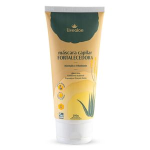 Máscara Capilar Fortalecedora (Aloe Vera, Noni, Babaçu, Cupuaçu) 200ml - LiveAloe