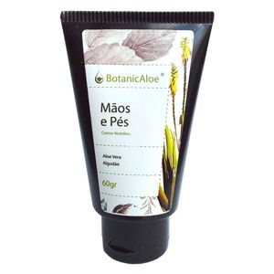 Creme Nutritivo (c/ babosa) Mãos e Pés 60g - Mundo Aloe